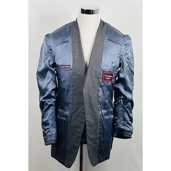 Jos A Bank 38R Vintage Sport Coat 100% Wool Gray Two Button Vented Formal - Picture 6 of 7